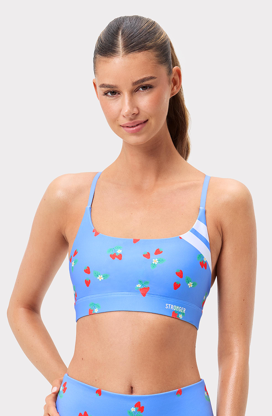 Signature Printed Strap Sports Bra