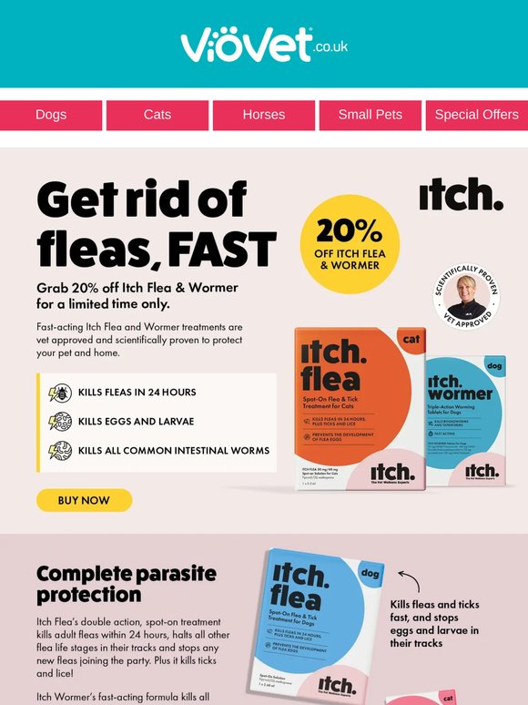 Get rid of fleas and worms, FAST!