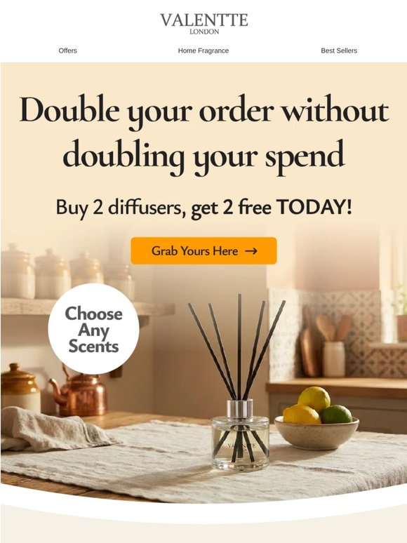 2 FREE diffusers are just a click away! 🍋