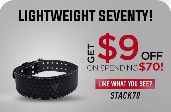 Lightweight Seventy!   GET $9 OFF on spending $70!  Like What You See?  STACK70