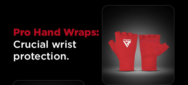 WX PRO Hand Wrap: Crucial wrist protection.
