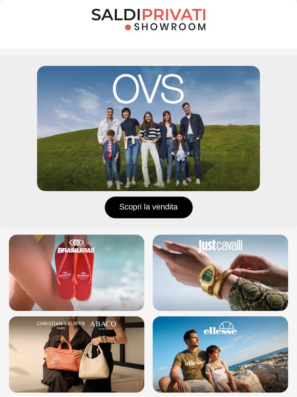 Ciao —: OVS, HOT BUTTERED, BRASILERAS e 19 nuove vendite oggi online