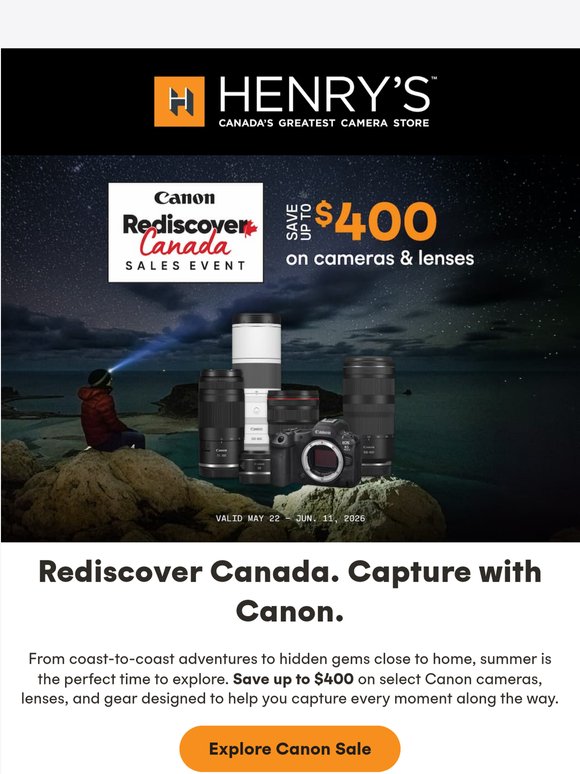 Rediscover Canada with Canon