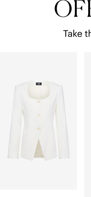 Office Hours - Take this look for your 9-5 and 5-9. Featuring the Edina Blazer in Bone.