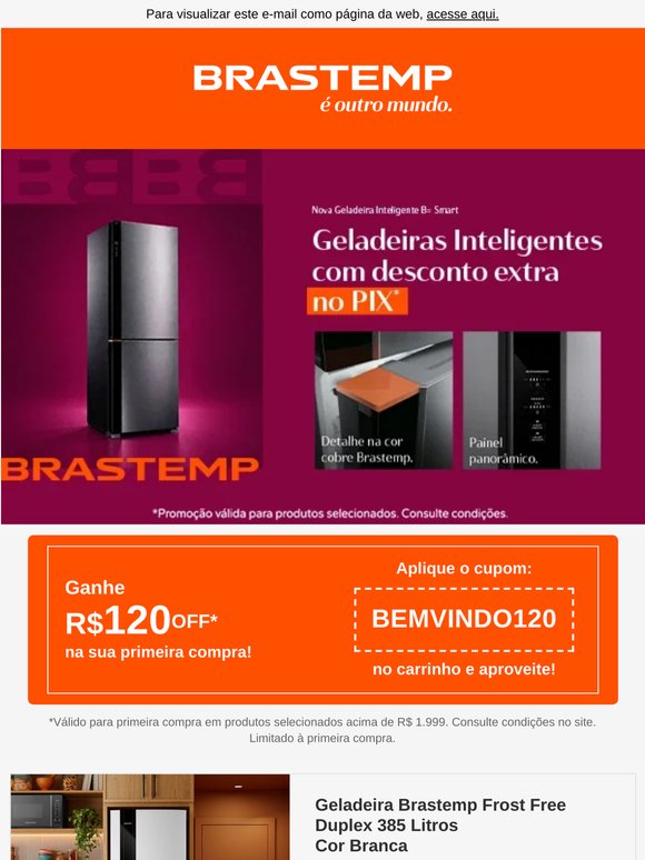 Desconto extra de PIX na B=Smart só hoje! 🧡