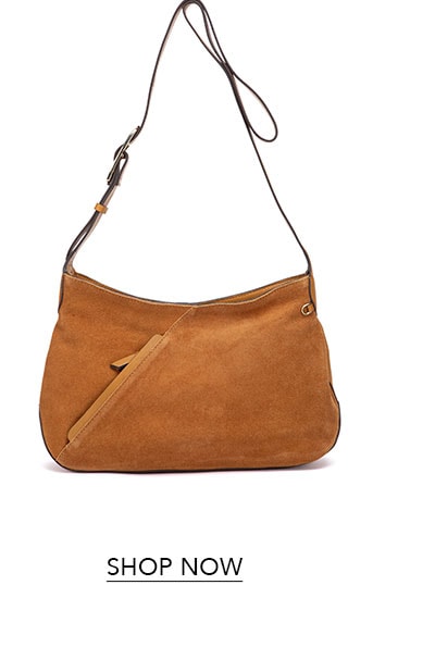 bolso piel y serraje cognac