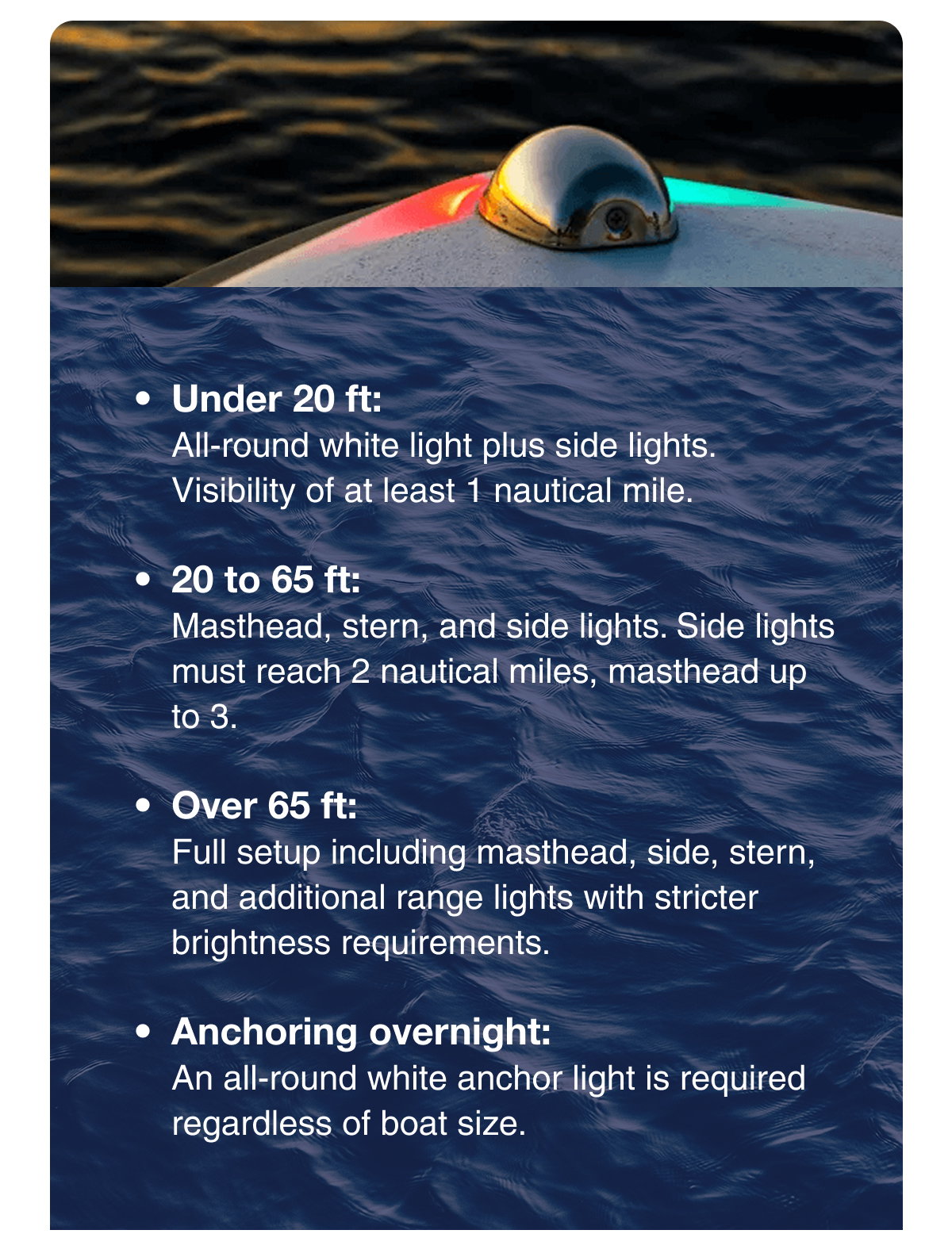 What Your Boat Requires