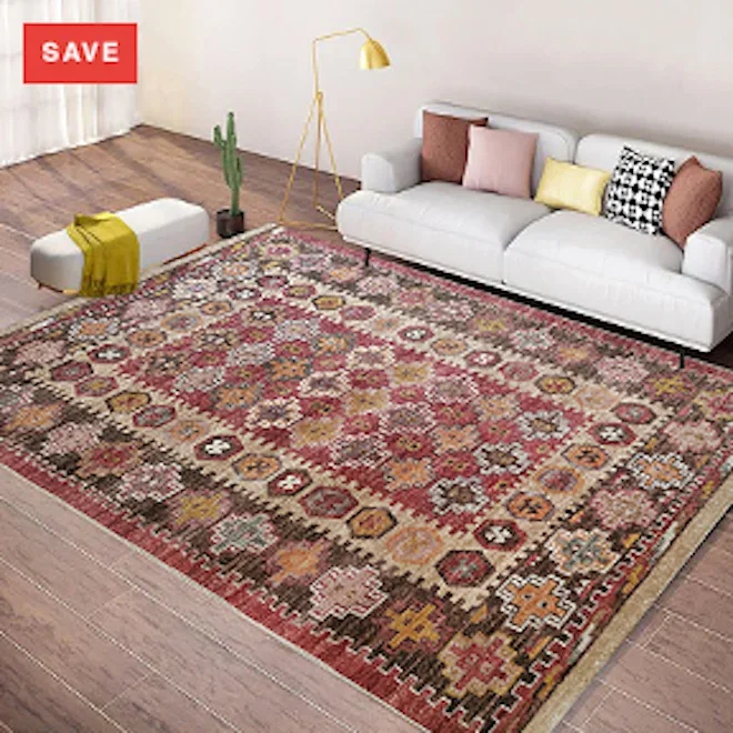 Fotakis Rugs & Floors Revival Printed Red Polyester Rug