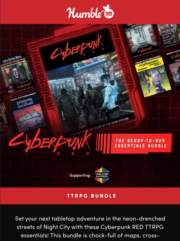 Take it to the Edge with this Cyberpunk RED TTRPG bundle!