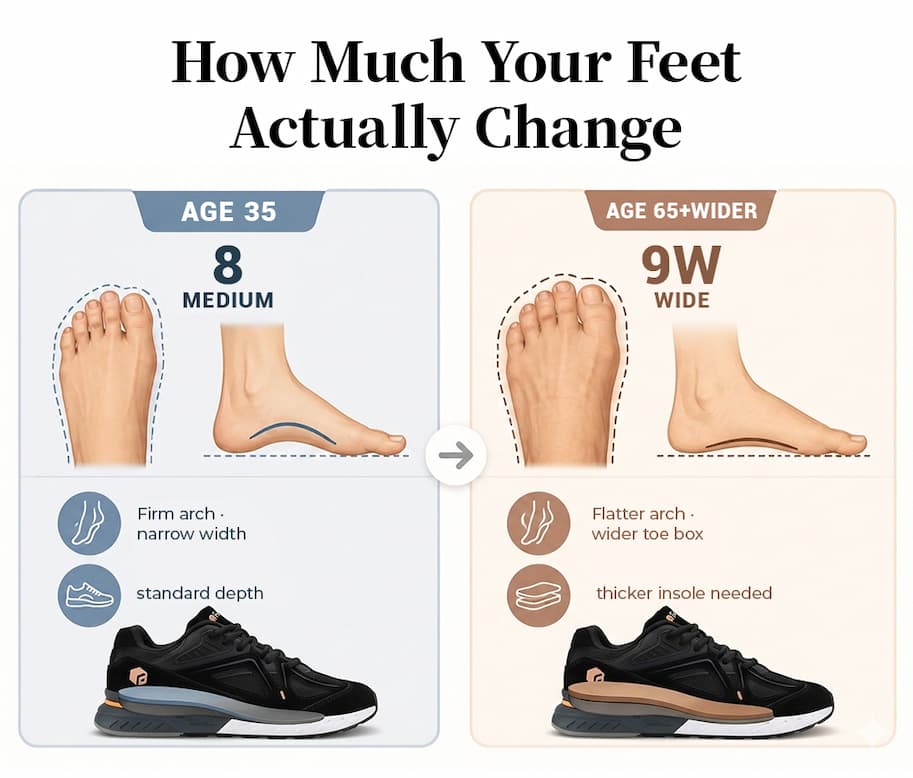 How Much Your Feet Actually Change