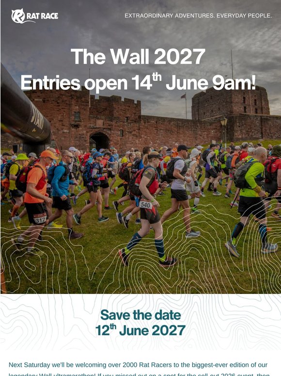 The Wall 2027 entries open next week 🏃‍♀️