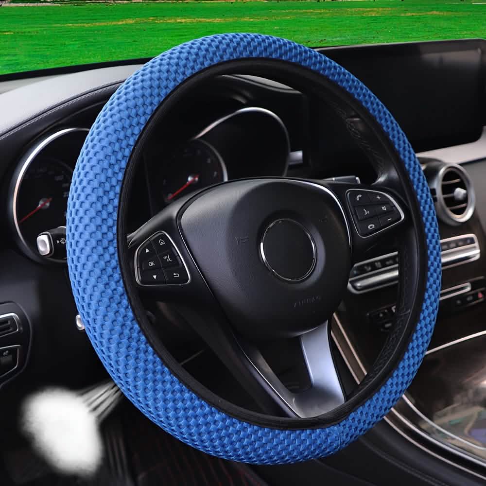 Image of Breathable Comfortable Non-slip Mesh Steering Wheel Cover