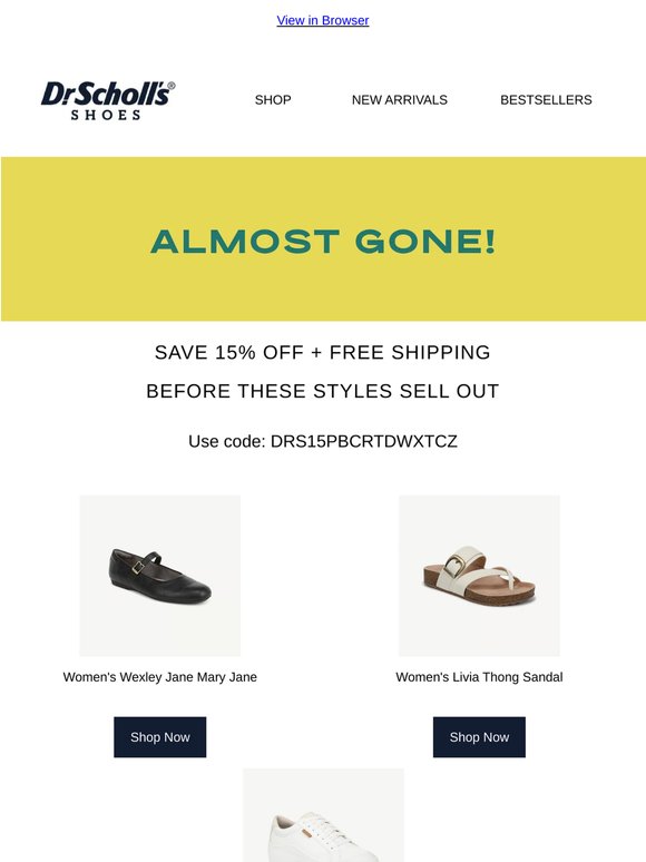 Your faves are almost gone! Get 15% off + free shipping