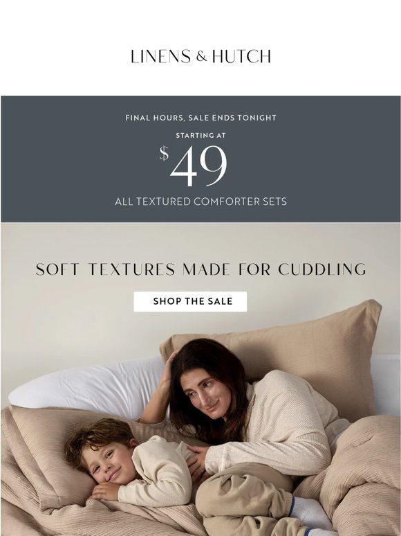 ⌛ Last Chance: Starting at $49 Textured Comforter Sets