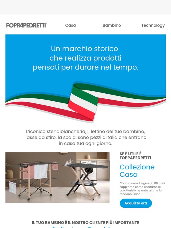 Prodotti pensati per durare nel tempo.