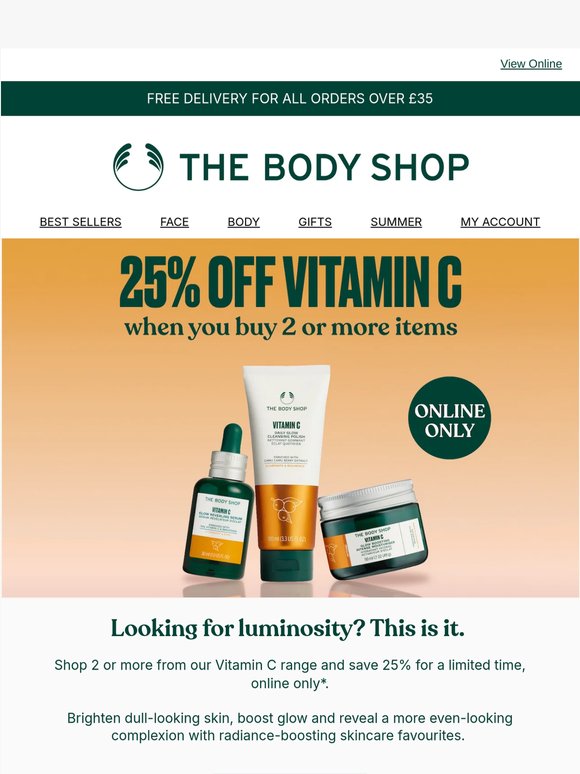 25% off Vitamin C? Glow for it ✨
