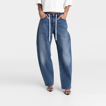 KBB by KAHLANA Women's Mid-Rise Barrel Leg 'The Lynnox Jean'