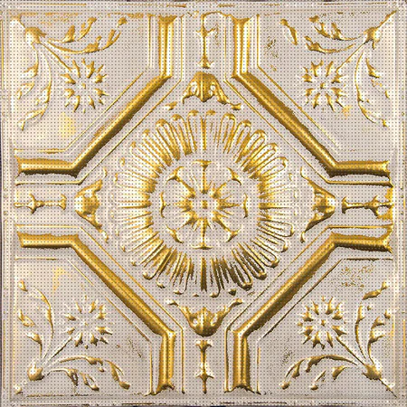 Acoustic Tile in Pattern #23 in Artisan Gold Washed White