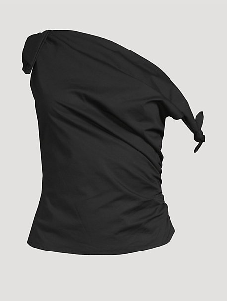 Bellaria Asymmetric Poplin Top