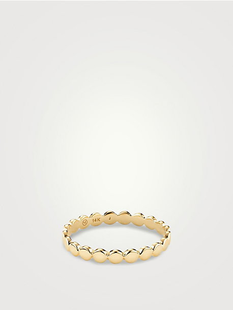 10K Gold Dot Ring