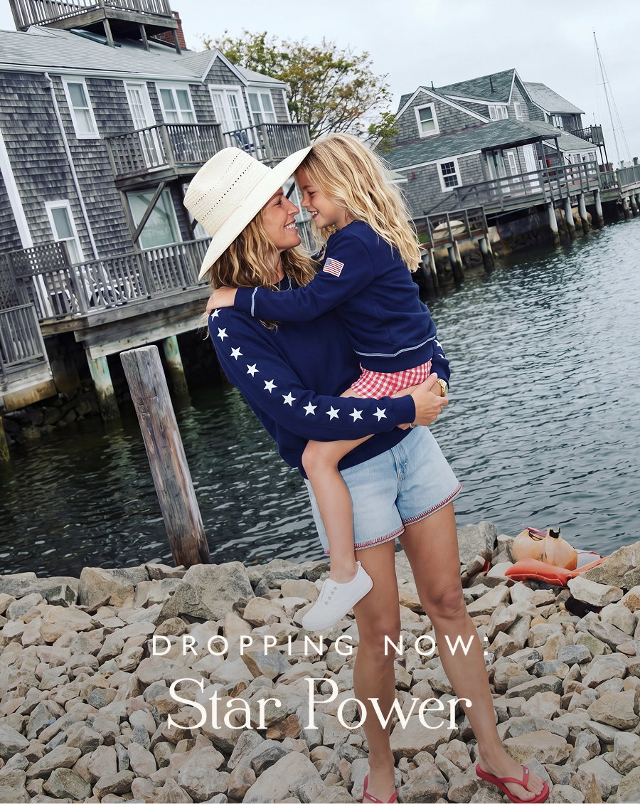 Dropping Now: Star Power We're seeing stars (and stripes)—on the sleeves of the new P'Town Pullover and Kids Charley Sweatshirt, both in versatile French Terry. It's a nod to the season's Americana spirit, done the DS way.  Shop the Drop