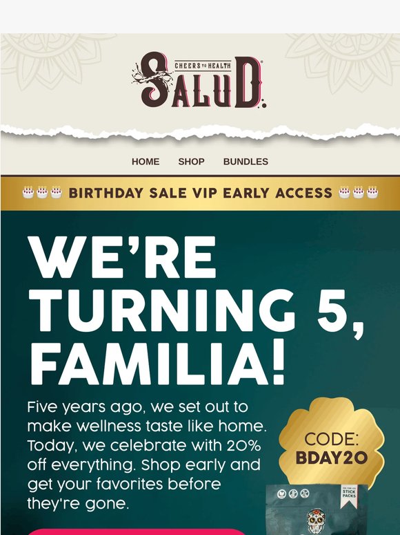 EARLY ACCESS: 20% Off Sitewide 🎉
