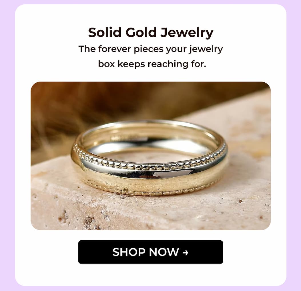 Solid Gold Jewelry