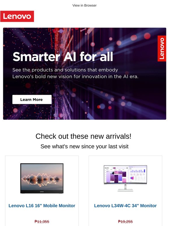 Hi —. Check out these new arrivals!