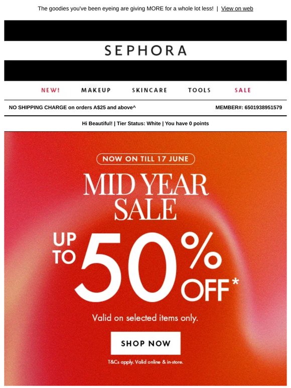 Serving looks at up to 50% OFF.*