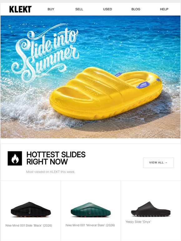 Summer’s coming. Slides are moving.