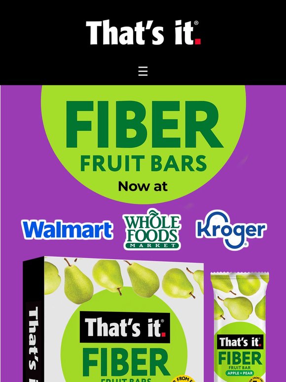 Fiber Fruit Bars Just Landed at Three Major Retailers Nationwide
