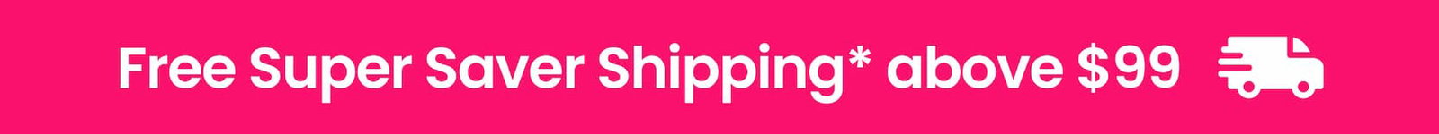 Free Super Saver Shipping