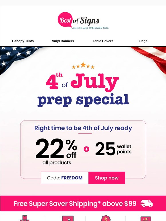 Best time to make your business 4th of July ready