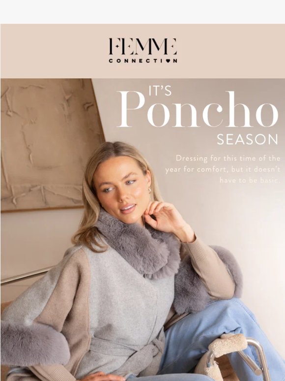 It's Poncho Season - Browse New Outerwear ❄️