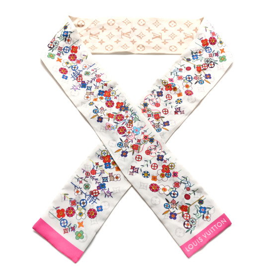 LOUIS VUITTON LV X TM Silk Superflat Monogram Bandeau White