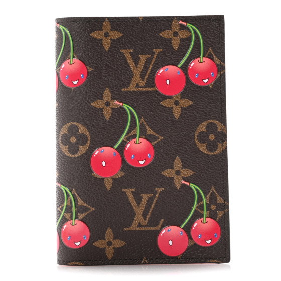 LOUIS VUITTON LV X TM Monogram Cerises Passport Cover