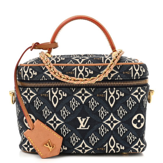 LOUIS VUITTON Jacquard Since 1854 Vanity PM Blue