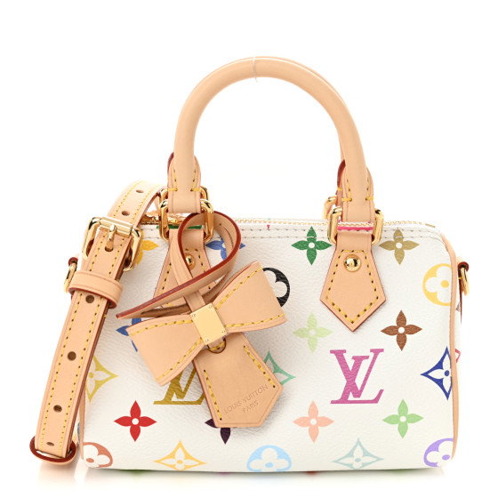 LOUIS VUITTON LV X TM Monogram Multicolor Nano Speedy White