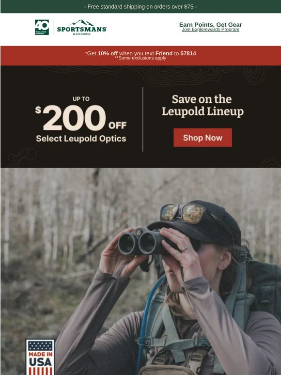 Save up to $200 on top performing optics from Leupold