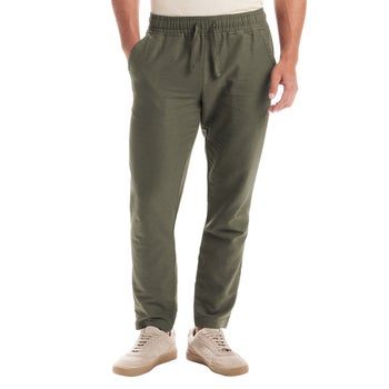 Vintage and Black Linen Blend Pull-On Pant