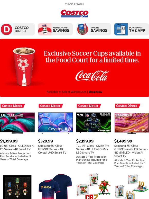 Exclusive Coca-Cola Soccer Cups Available at a Costco Food Court Near You!