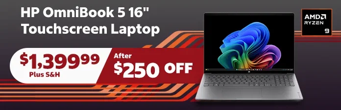HP Omnibook 3 17.3-inch Ryzen AI 9 Laptop $1,649.99 Plus S&H
