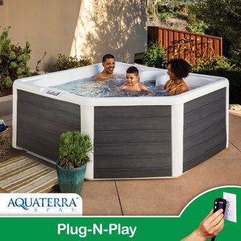Aquaterra Spas Transport 3.0 22-Jet, 4-Person Rotomolded Spa, Plug-N-Play