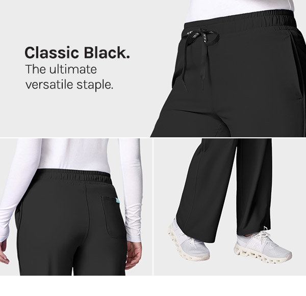 Classic Black Wide Leg Trousers