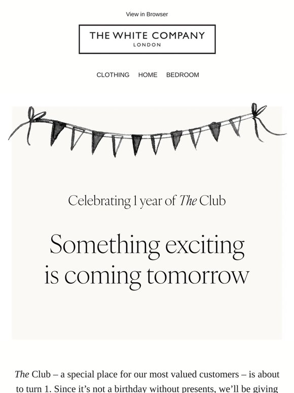 Something exciting is coming tomorrow...