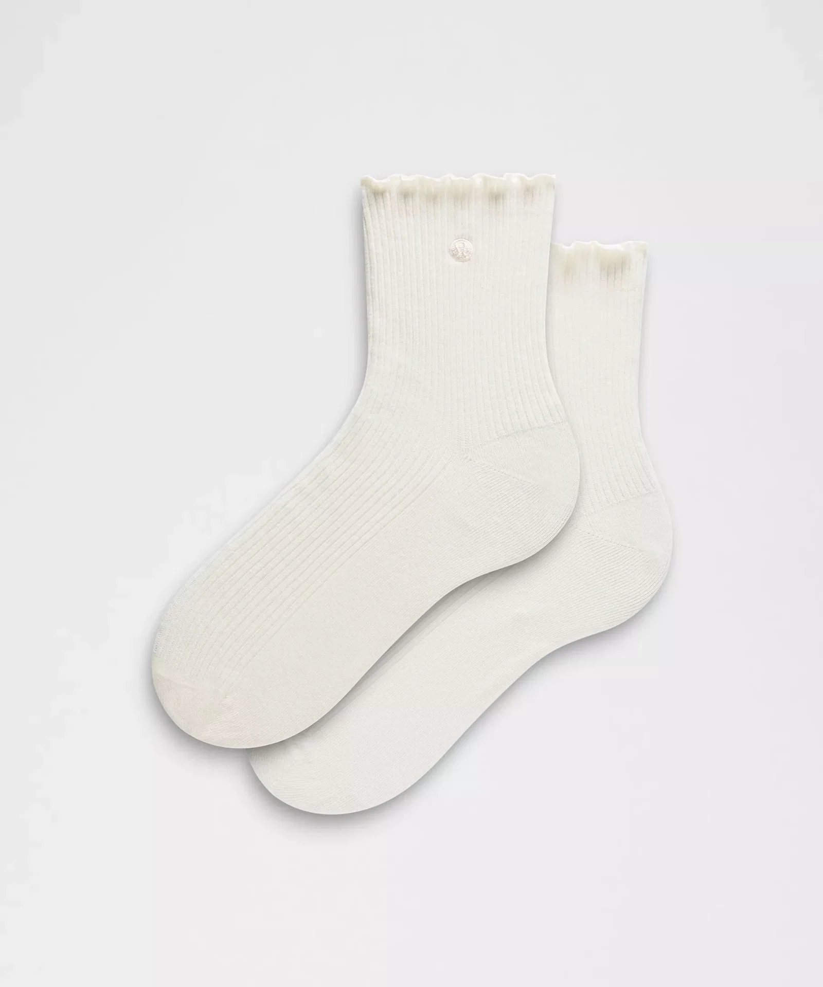 Unisex Lettuce Edge Quarter Socks