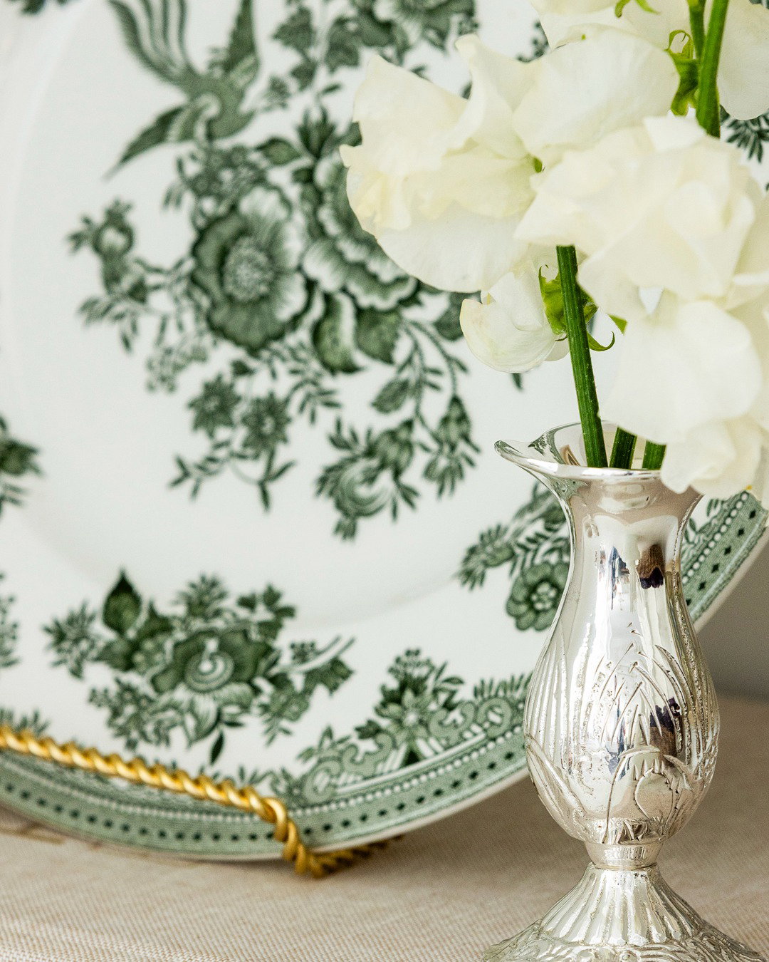Green Pheasant Dinner Plate