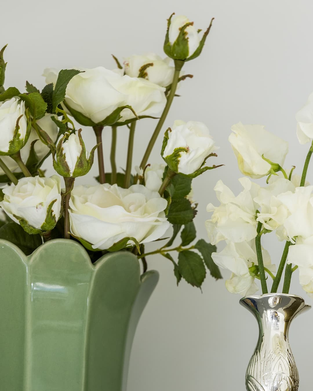 Sage Fluted Pot - Small