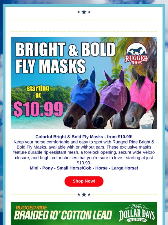 Best Bright & Bold Fly Masks $10.99 🐴