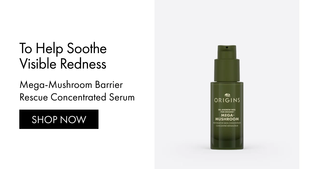 To help soothe visible redness | Mega-Mushroom Barrier Rescue Concentrated Serum | SHOP NOW